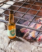 kombucha chmielowa przy ognisku